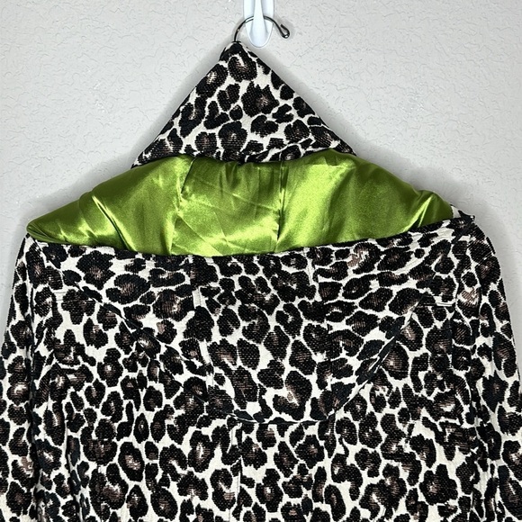 Dollhouse Hooded Cheetah Print Coat Size Large - Picture 7 of 15